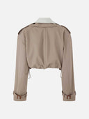 The Attico Short Gabardine Trench Coat