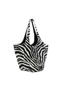 The Attico The Scoop Large White And Black Shoulder Bag
