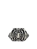 The Attico The Scoop Large White And Black Shoulder Bag