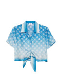 Casablanca Diamond Monogram Tie Shirt