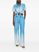 Casablanca Diamond Monogram Tie Shirt