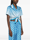 Casablanca Diamond Monogram Tie Shirt