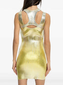 Casablanca Mini Dress With Cutouts And Metallic Print