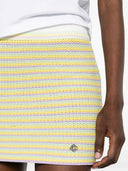 Casablanca Striped Bourgeois Style Miniskirt