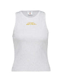 Casablanca Ribbed Tank Top With Logo Print