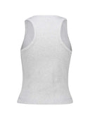 Casablanca Ribbed Tank Top With Logo Print