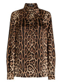 Dolce & Gabbana Hemd mit Leopardenmuster