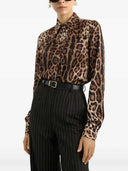 Dolce & Gabbana Hemd mit Leopardenmuster