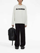 Jil Sander Long Sleeved Shirt With Logo Print