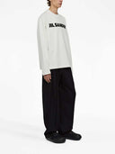 Jil Sander Long Sleeved Shirt With Logo Print