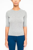 La Rose La Rose Maglia 3/4 Cashmere Grigio Chiaro