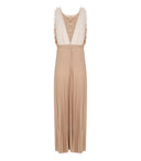 Elisabetta Franchi Red Carpet Nude Dress With Petals