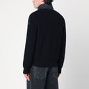 Moncler Marineblau gepolsterte Strickjacke