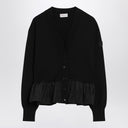 Moncler Black Cashmere Blend Cardigan