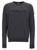 Maglione intarsio logo Moncler