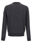 Maglione intarsio logo Moncler