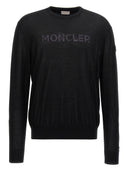 Maglione intarsio logo Moncler
