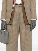 Thom Browne hoch taillierte Hose mit Doppelfalten aus Gunclub-Karo-Cheviot-Tweed