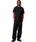 Carhartt Wip S/S Chase Black Pique Polo Shirt