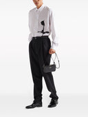 Prada Small Brique Brushed Crossbody Bag