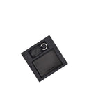Emporio Armani Black Leather Wallet+Keychain Set