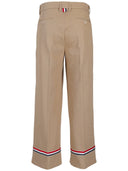 Thom Browne Chinos con cinturón y gabardina de algodón