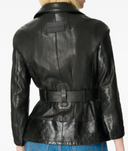 Marine Serre Glossy Moon Leather Perfecto