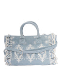 Mc2 Saint Barth Colette Volant N Sangallo Flowers Denim Emb