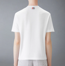 Thom Browne Short Sleeve Tee W/ Engineered 4 Bar Stripe In Classic Pique