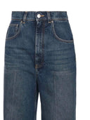 Stella Mc Cartney Dark Blue Wide High Waist Leg