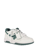 Off White Out Of Office Calf Leather White Green