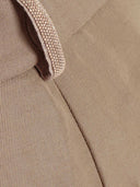 Fabiana Filippi Pantalone Ampio Con Pinces In Fluido Viscosa Lino Color Fango