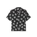 Camicia di seta a pois con stampa logo Celine