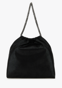 Stella Mc Cartney Falabella Medium Drawstring Eco Shaggy Deer W/Ruthenium Chain