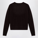 Roberto Collina Brown Sweater In Cashmere And Silk Blend