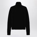 Roberto Collina Black Black Cashmere Blend Turtleneck Sweater