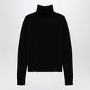 Roberto Collina Black Black Cashmere Blend Turtleneck Sweater