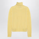 Roberto Collina Yellow Cashmere Blend Turtleneck Sweater