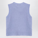 Roberto Collina Light Blue Cashmere Blend Waistcoat