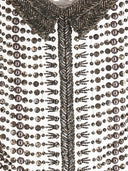 Alberta Ferretti Beaded Chiffon Top