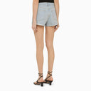 Agolde Light Blue Shorts In Regenerated Denim