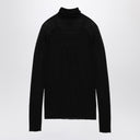Roberto Collina Semi Transparent Milk Coloured Turtleneck Sweater