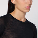 Roberto Collina Navy Blue Sweater In Fine Wool