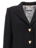 Moschino Heart Button Coat
