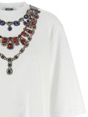 Camiseta de impresión de joya moschino