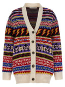 Philosophy All Over Intarsia Cardigan