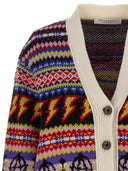Philosophy All Over Intarsia Cardigan