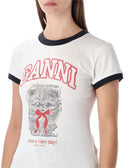 Ganni T Shirts And Polos White