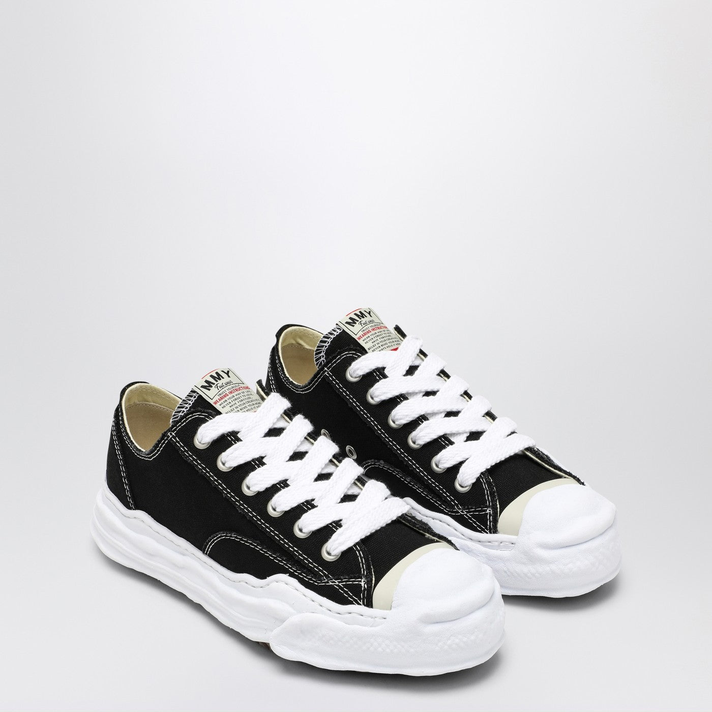 Maison Mihara Yasuhiro Peterson Low Black Canvas Sneakers | Balardi