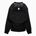 Maison Mihara Yasuhiro Black Cotton Sweatshirt With Double Neckline
